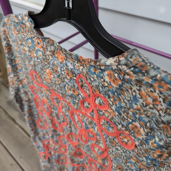 Anthropologie coral ribbon cardigan - Picture 6 of 7